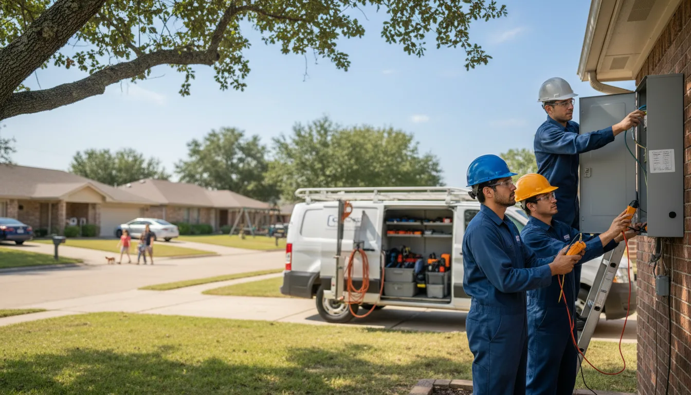 Certified electrician providing emergency electrical services in Smithshire, IL